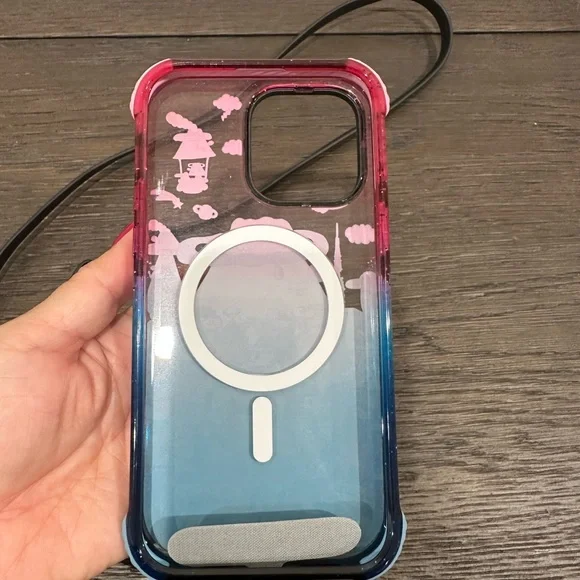 Casetify iphone 14 ProMax Mag Safe case with crossbody strap Fuji mountain Japan